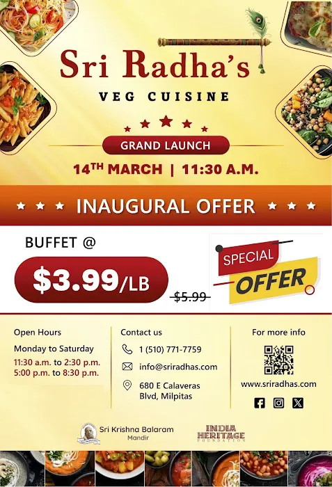 Sri Radha's Veg Cuisine Picture 1