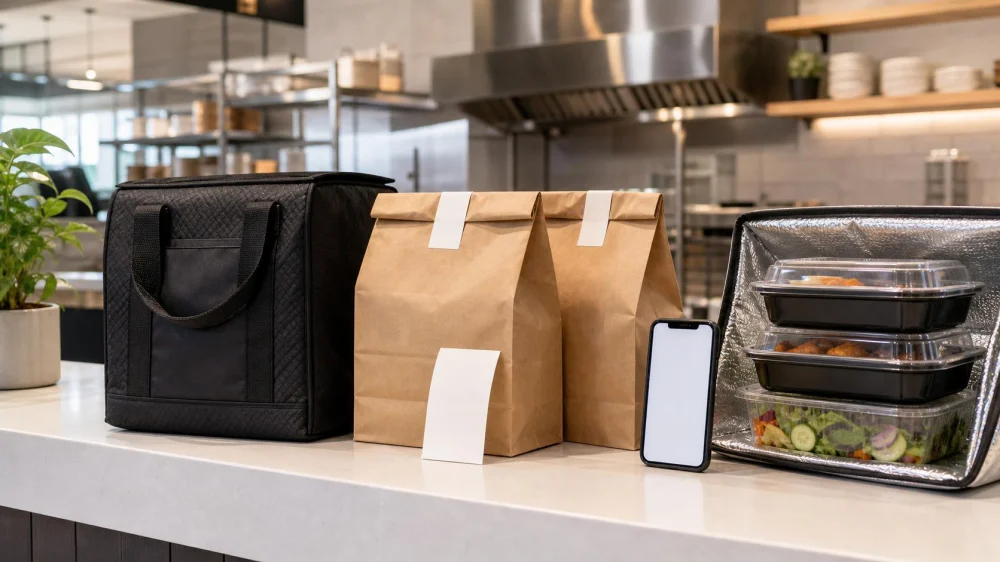 Restaurant Takeout Pickup: Verify the Name, Bags, Temperature, and Receipt