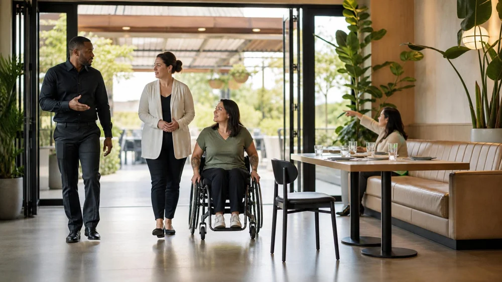 Restaurant Accessibility Request: Confirm the Full Route