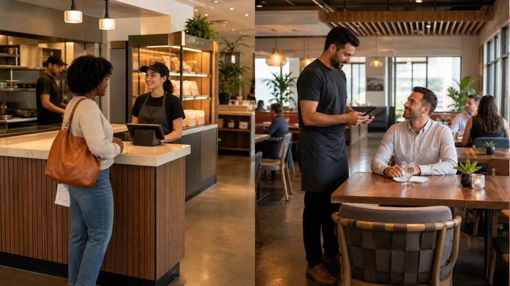 Counter Service vs Table Service: What to Expect