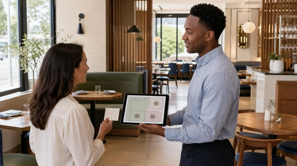 Restaurant Table Request: Compare Noise, Traffic, and Comfort