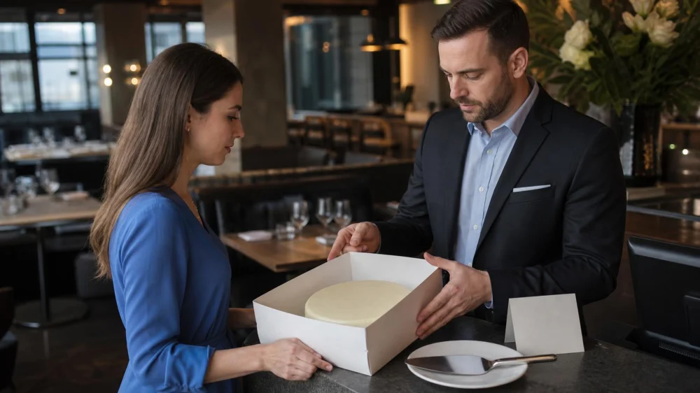 Restaurant Birthday Cake: Outside Food, Fees, and Storage