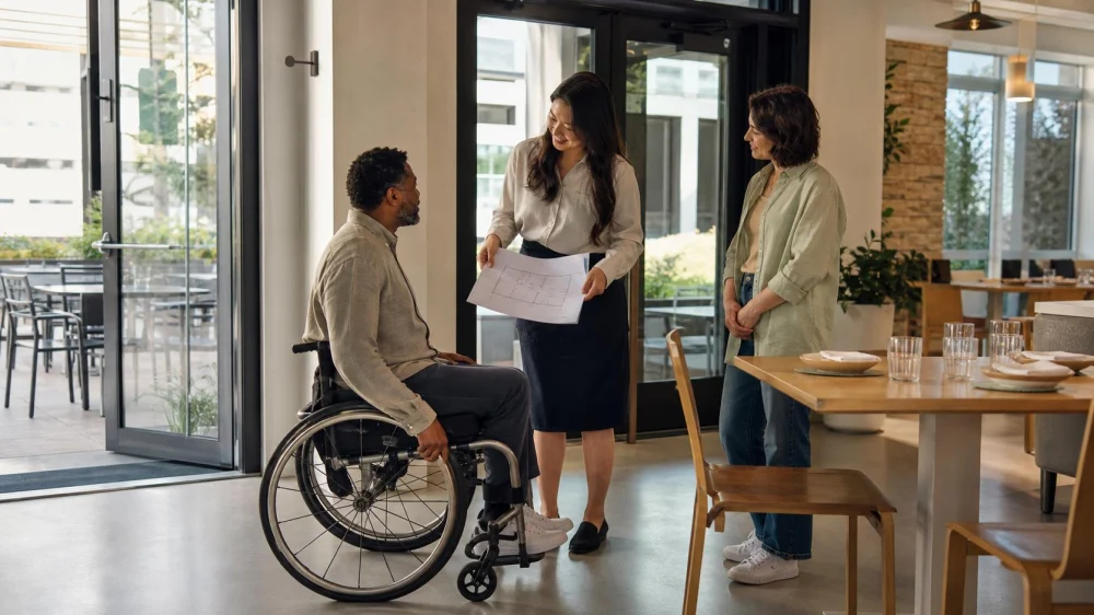 Restaurant Accessibility Check: Entrance, Seating, and Restroom