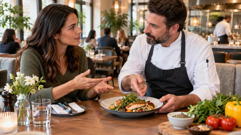 Restaurant Dietary Request: Verify Ingredients and Shared Prep