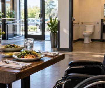 Accessible Restaurant Booking: Entrance, Table, and Toilet