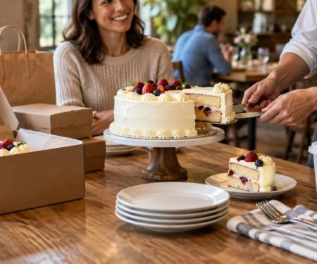 Restaurant Cake Policy: Delivery, Storage, and Cutting Fee