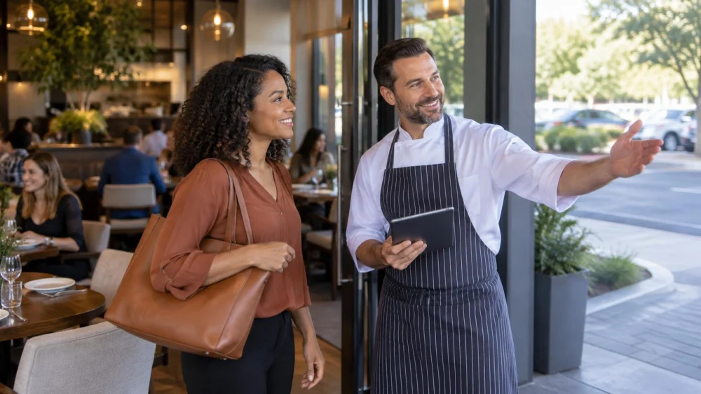 Restaurant Parking Access: Route, Drop-Off, and Mobility