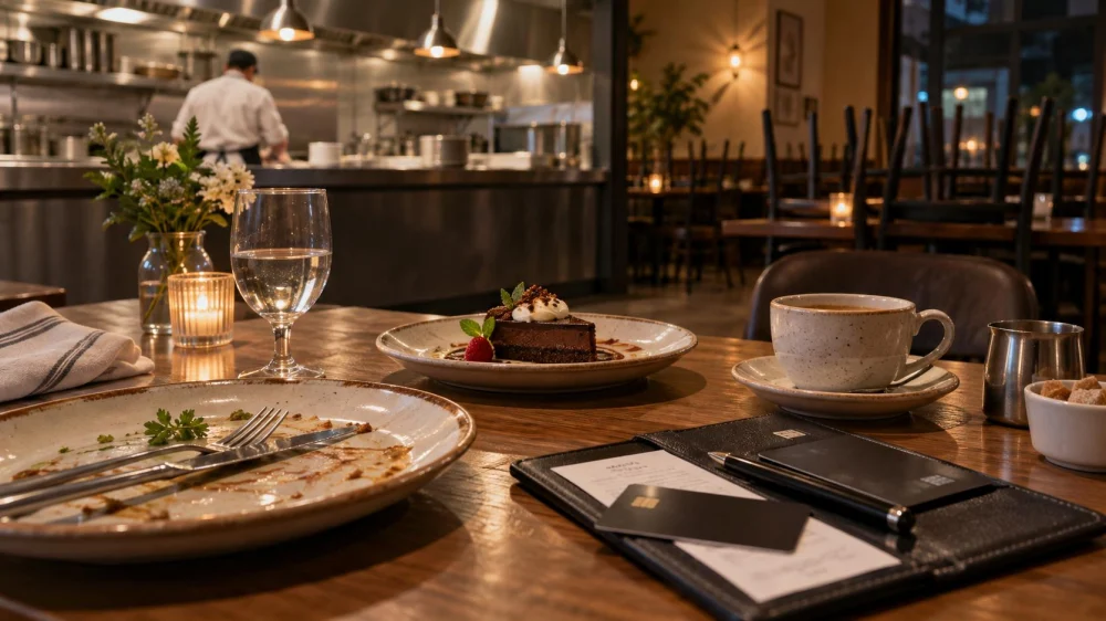 Restaurant Closing Time: Kitchen, Dessert, and Payment Plan